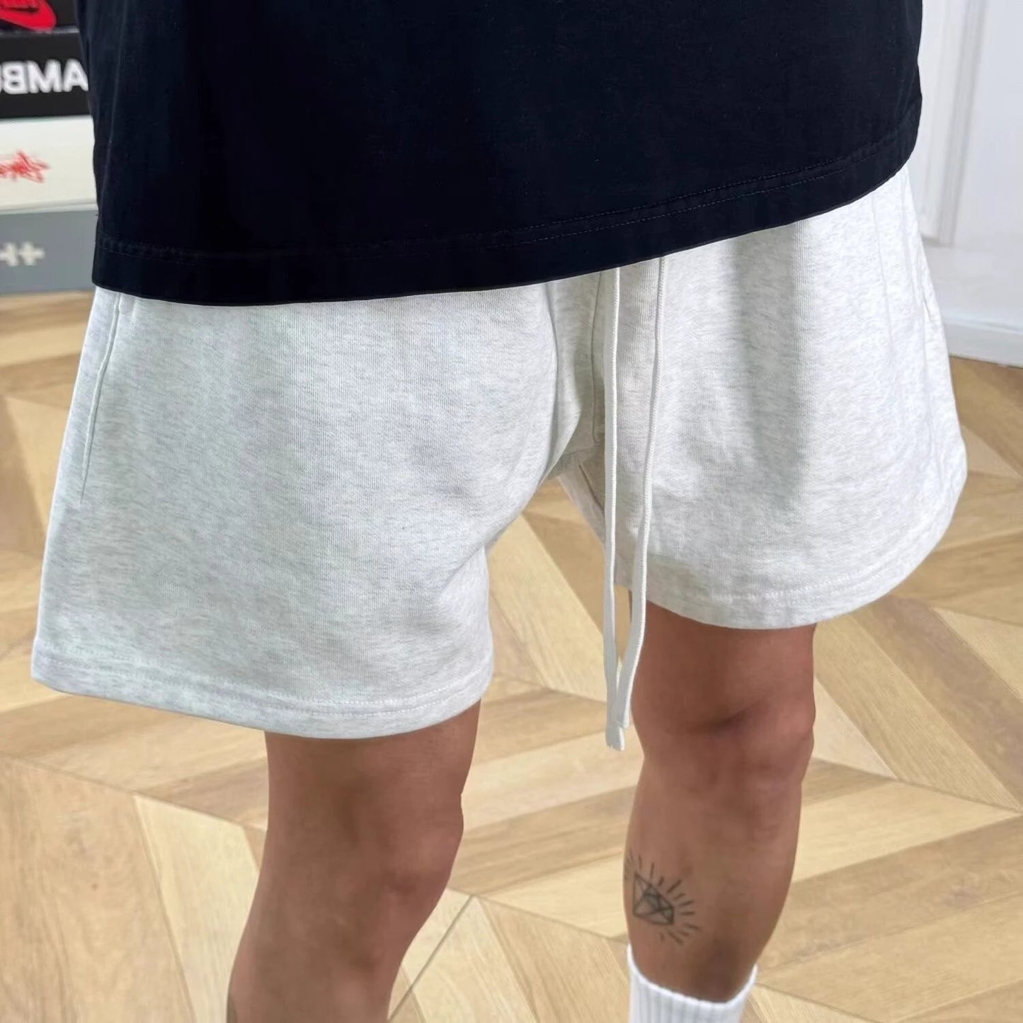 Summer Elastic Waist American Sports Shorts by GJG Denim