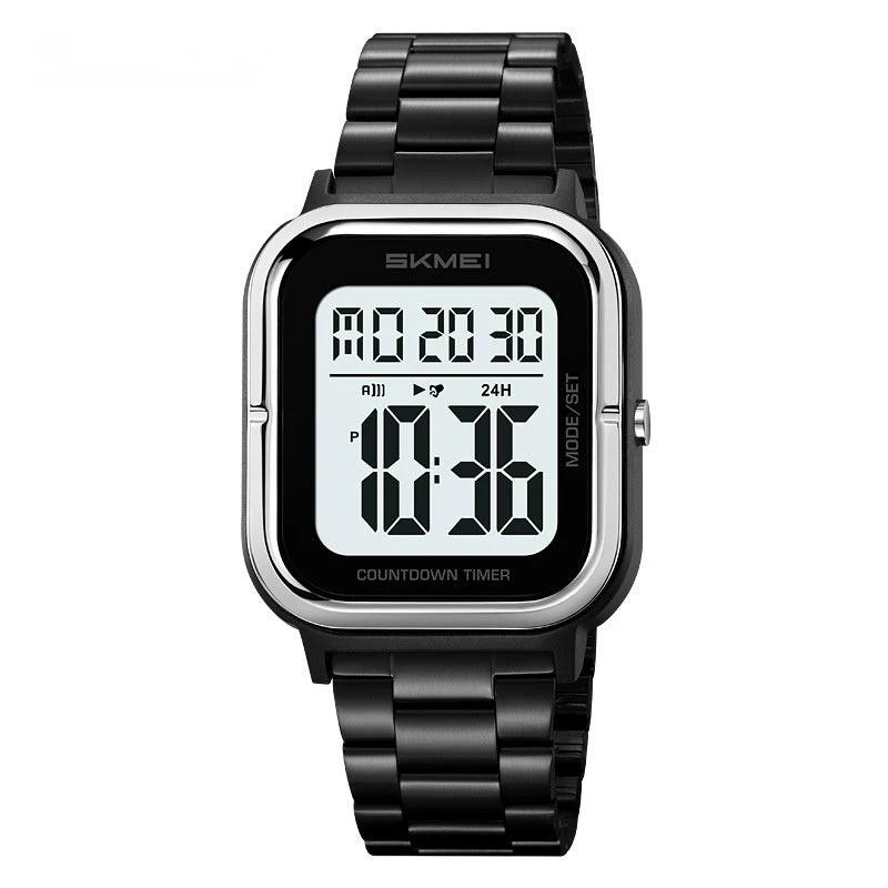 Simple Electronic Men's Digital Display Luminous Watch by GJG Denim