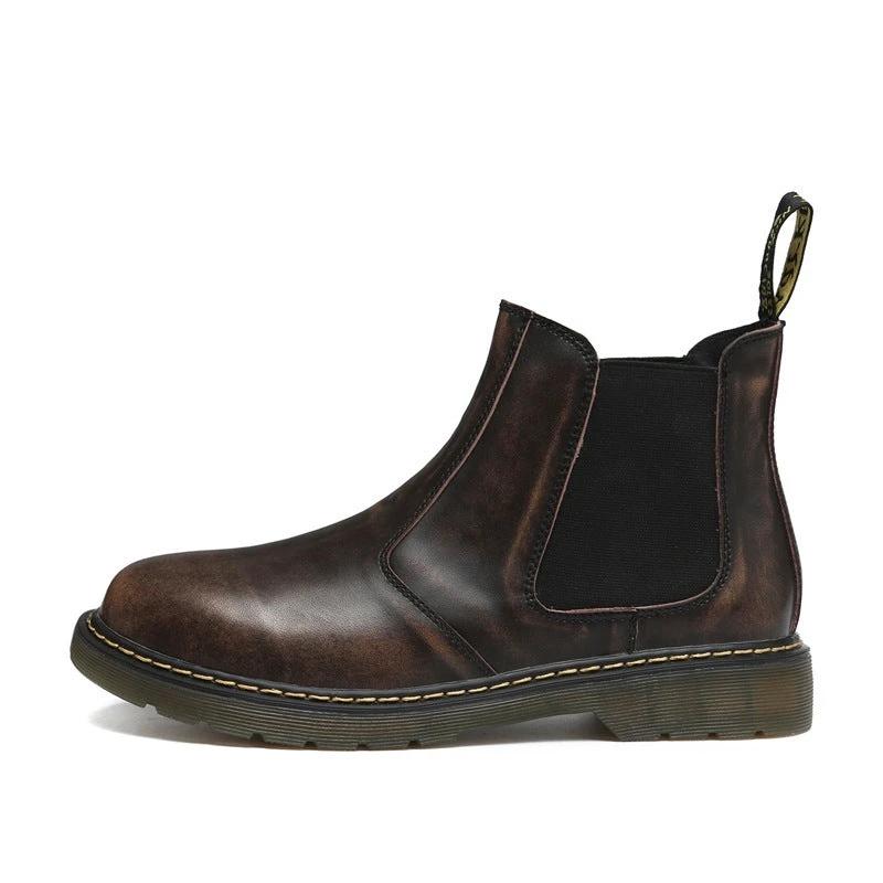 Men's Vintage Leather Boots by GJG Denim