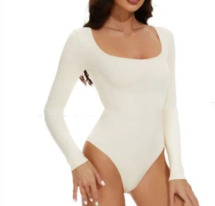 Seamless Bodysuit Shapewear Nude Bodysuit Training Clothes by GJG Denim