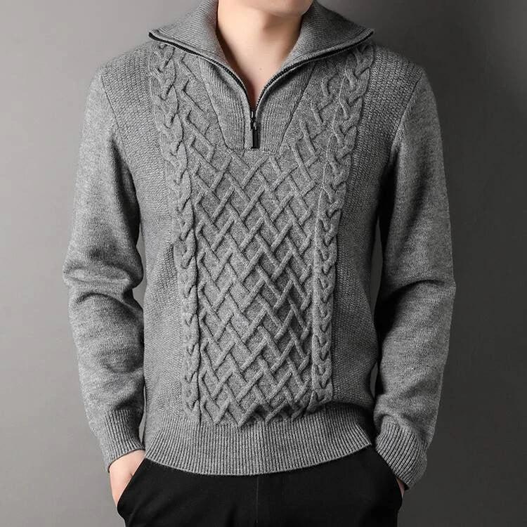 Knitwear Loose Fashionable Outerwear Men's Sweater by GJG Denim