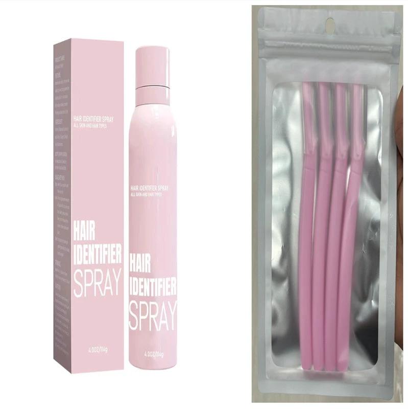 Hair Identifier Spray Set For Face Shaving Moisturizing Dermaplaner Spray For Face Shaving Skin Care by GJG Denim