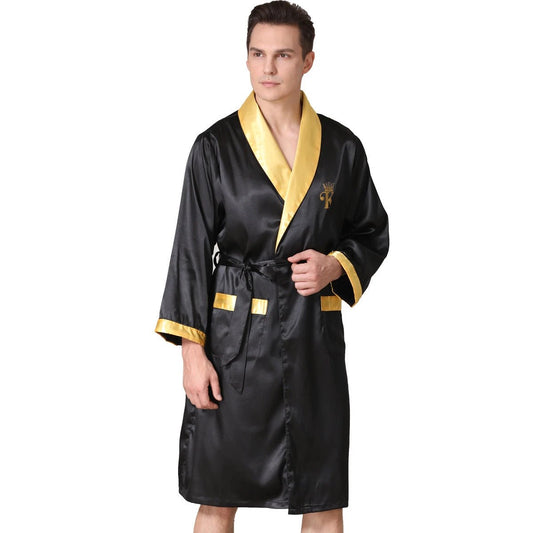 Men's Summer Silk Robe by GJG Denim