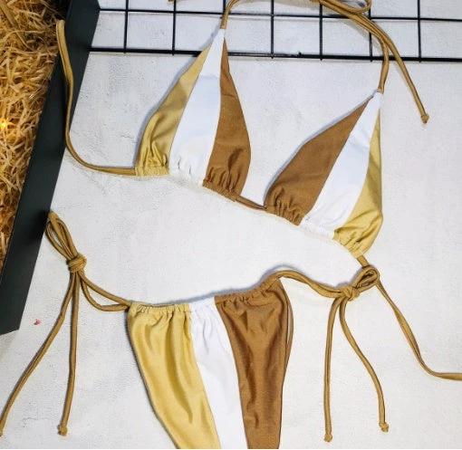 Split swimsuit by GJG Denim