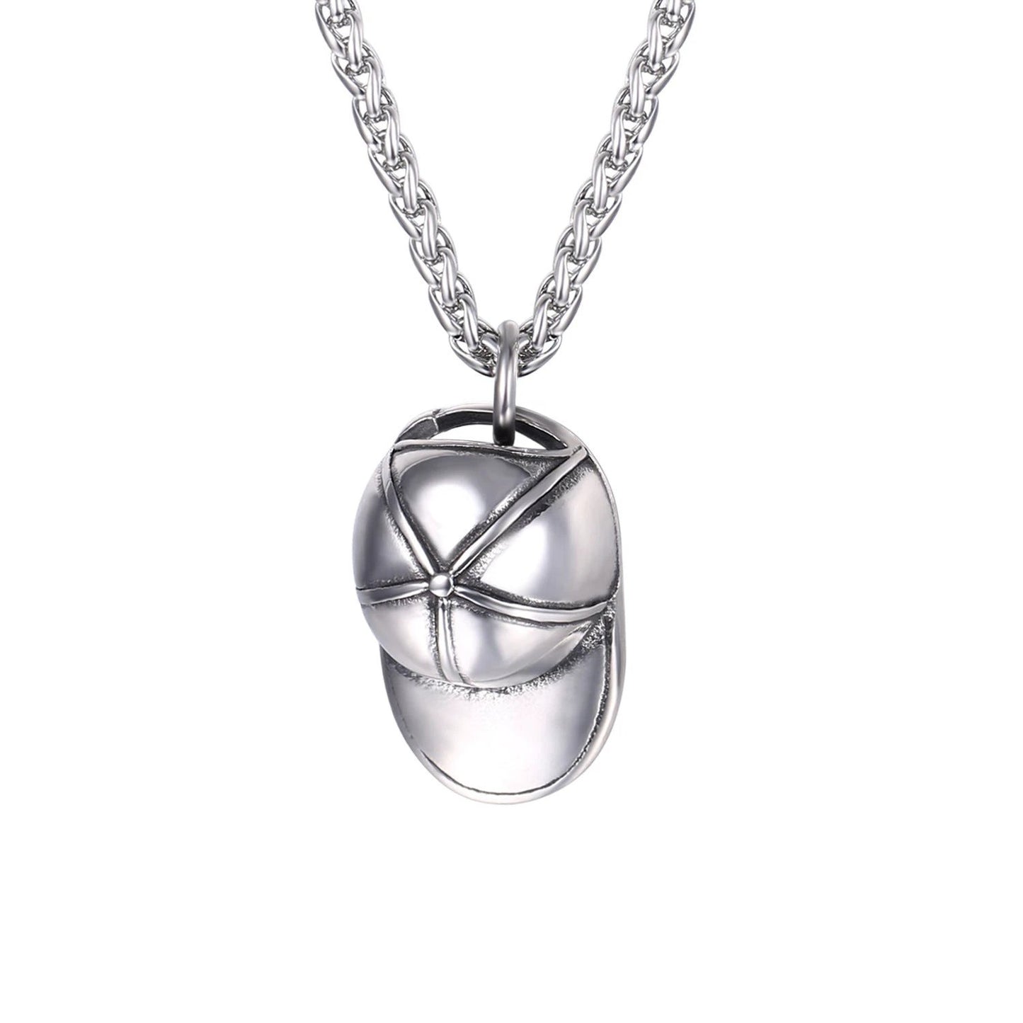Stainless Steel Cap Unique Pendant Necklace For Men by GJG Denim