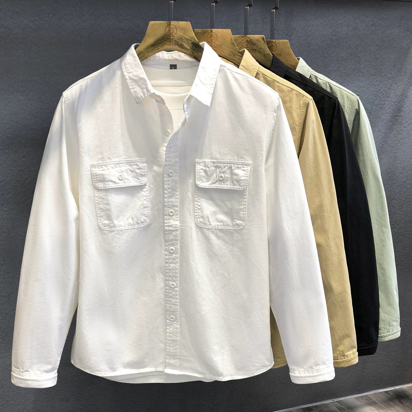 Casual All-matching And Handsome Trendy Brand Shirt by GJG Denim