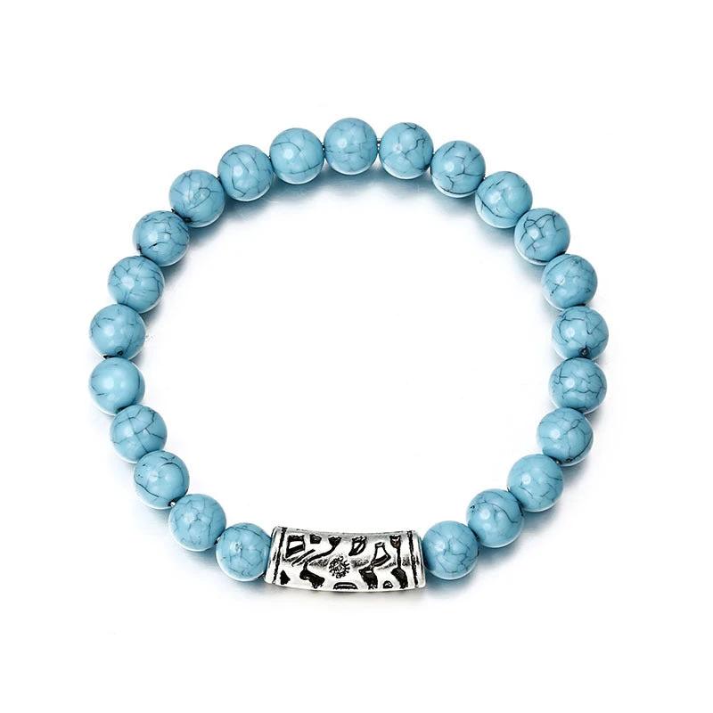 Classic Acrylic Beaded Bracelets For Men by GJG Denim