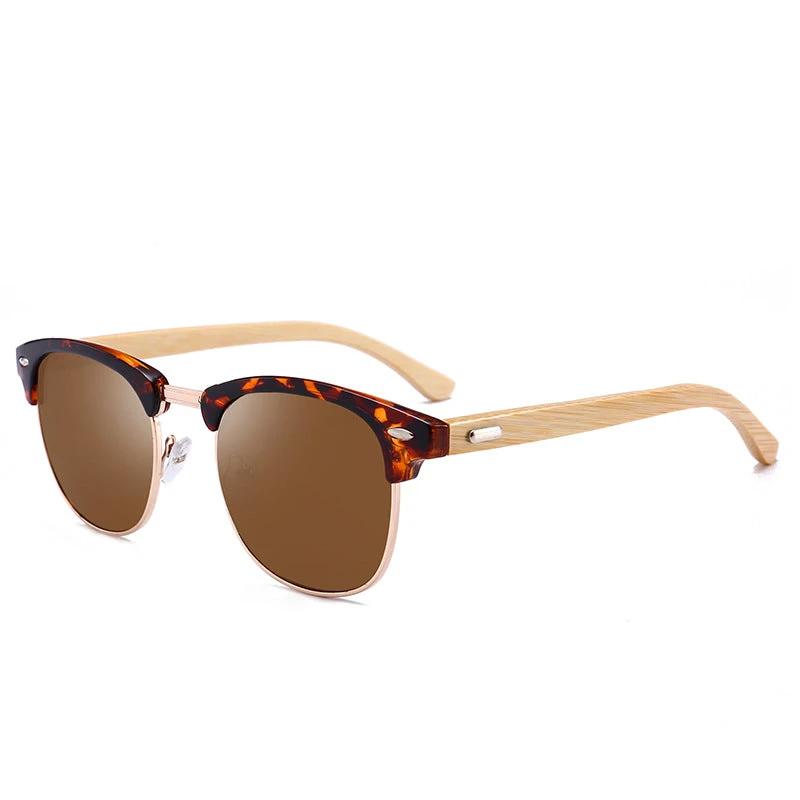 Men's Bamboo Colorful Sunglasses by GJG Denim