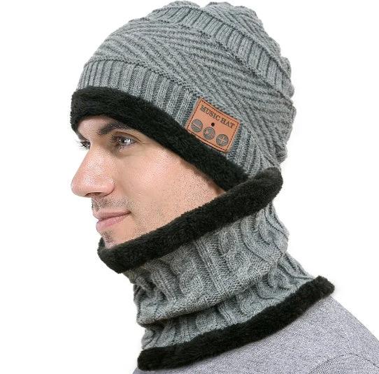 Men's Bluetooth Beanie and Neck Warmer by GJG Denim