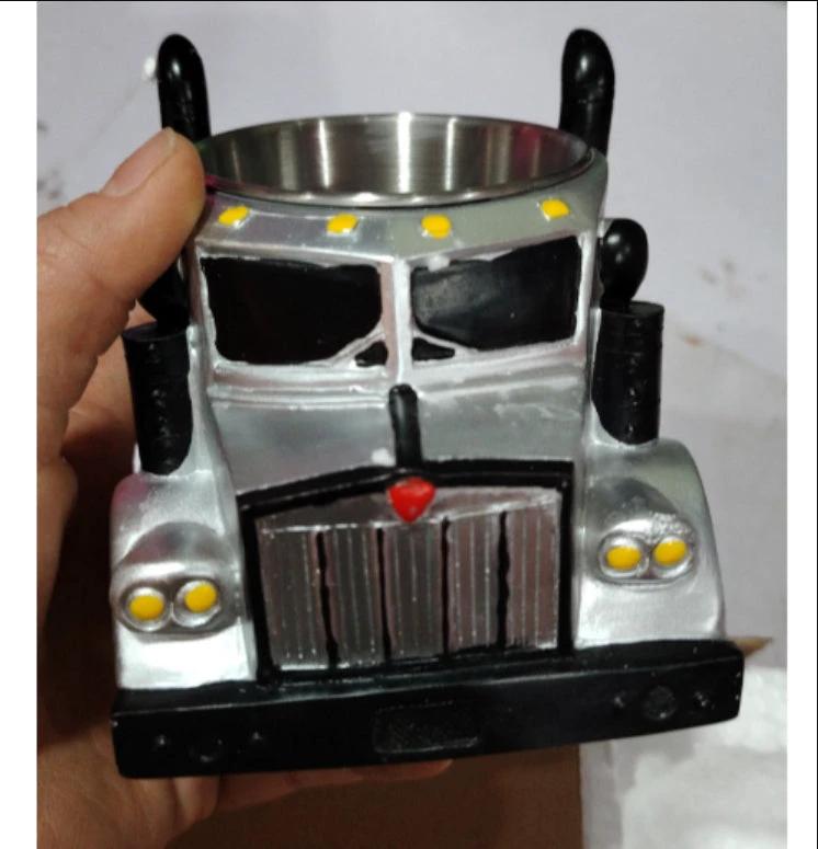 Durable Semi Truck Handcrafted Coffee Cup by GJG Denim