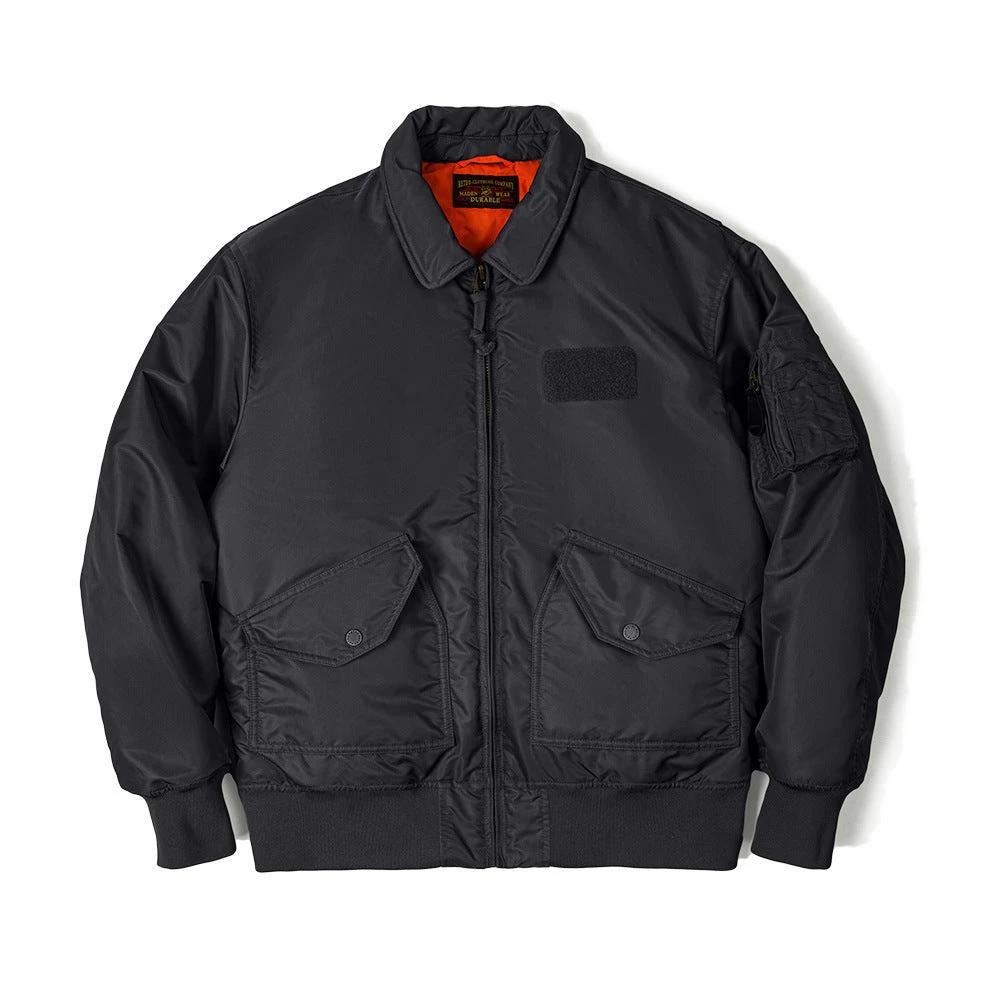 Retro Cotton Padded Pilot Coat by GJG Denim