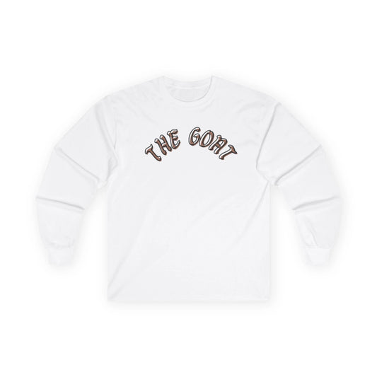 The GOAT Unisex Long Sleeve Tee, Casual Wear, Perfect for Sports Fans, Gift for Him or Her, Iconic Statement Shirt by Printify