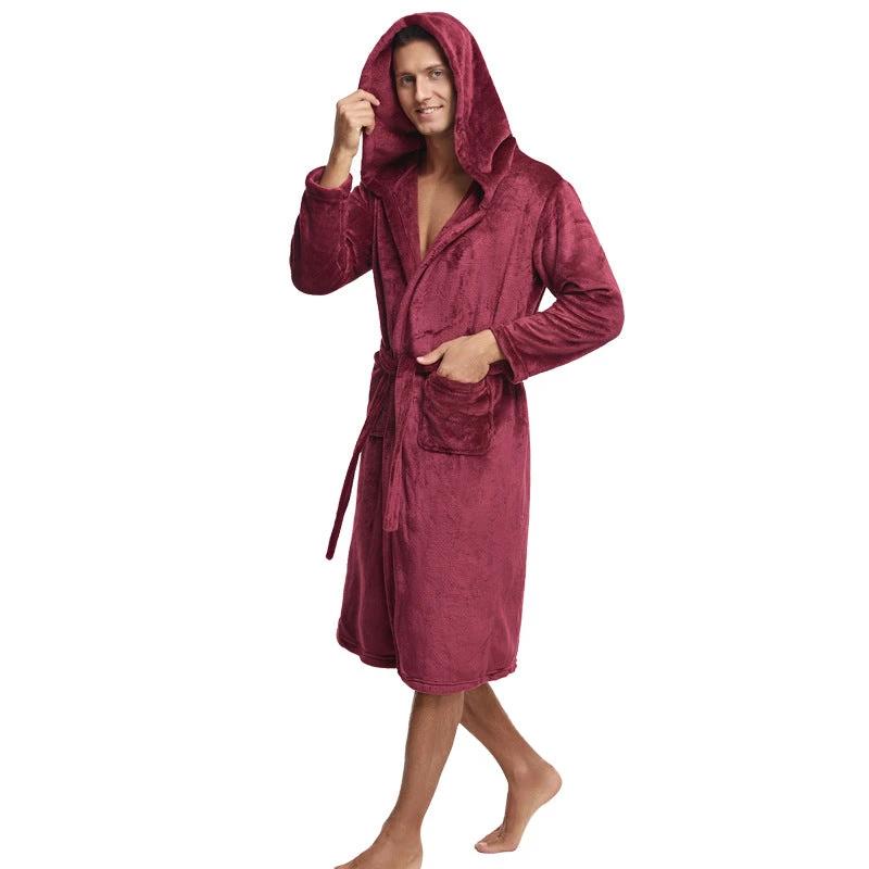 Men's Hooded Robe by GJG Denim