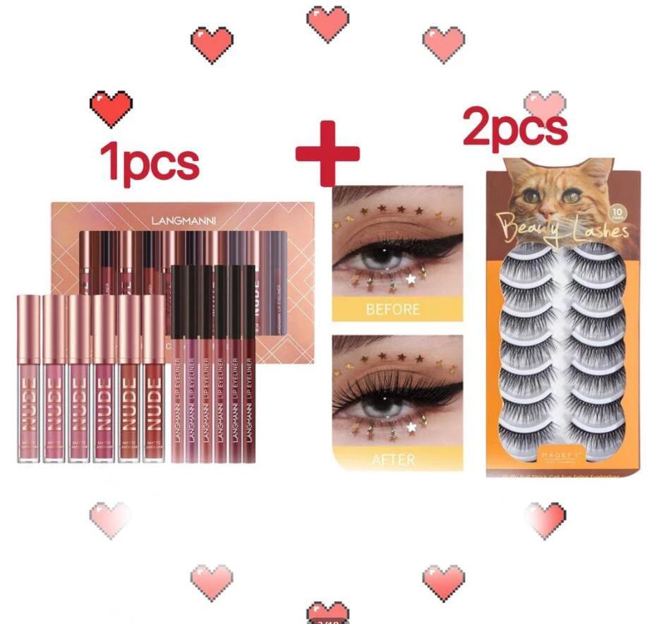 Lip Liner And Lipstick Makeup 12 Pcs Set 6 Matte Lipstick 6 Lip Liner Pens Waterproof Long Lasting Matte Lipstick Beauty Cosmetics Makeup Gift For Girls Lipstick Set by GJG Denim