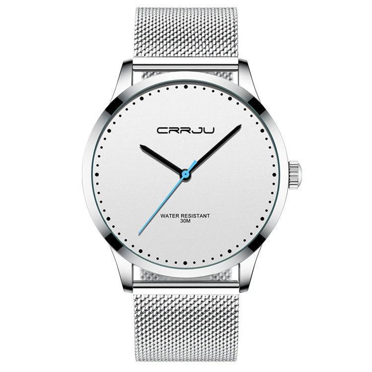 Stainless Steel Mesh Belt Fashion Watch Men by GJG Denim