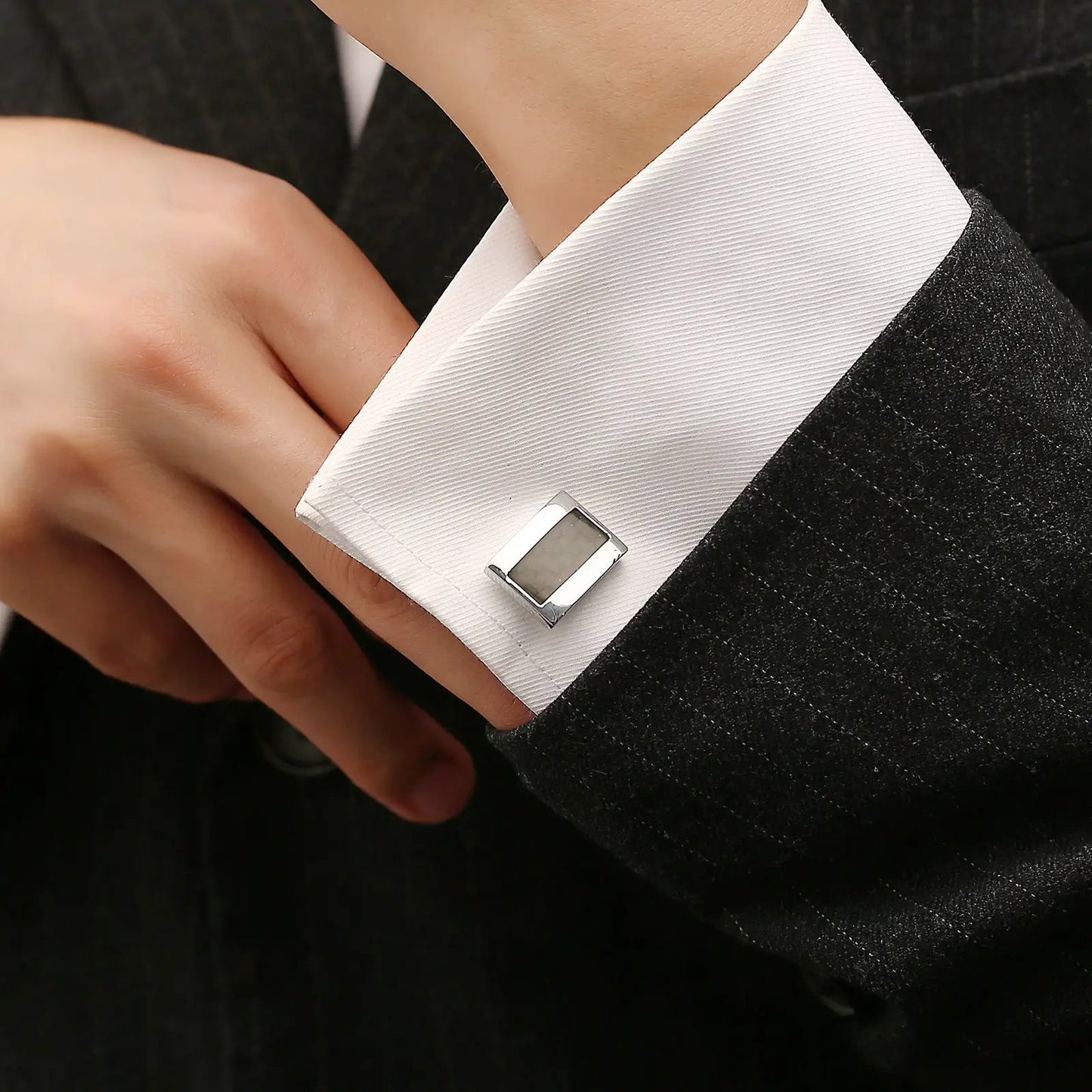 Men's Carbon Fiber Cufflinks by GJG Denim