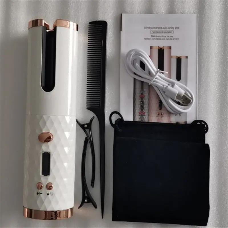 Curling Iron USB Wireless Multifunctional Charging Curler by GJG Denim