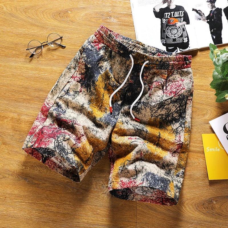 Loose Casual Five-point Men's Shorts by GJG Denim