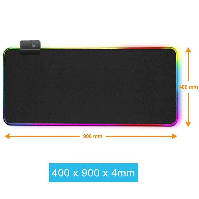 Luminous RGB Mouse Pad/ Luminous Game LED Rubber Table Mat by GJG Denim