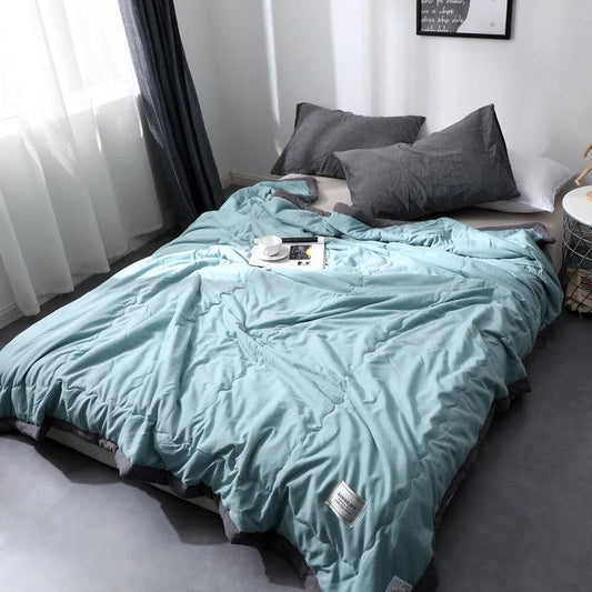 Solid Color Thin Washable Cotton Summer Cool Quilt by GJG Denim