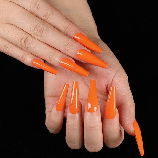 A variety of colors to choose from Nail Art Long Coffin Fake Nails Ballet Nail Patch Wearing Nail Bag by GJG Denim