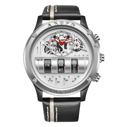 Men's Leather Watch by GJG Denim