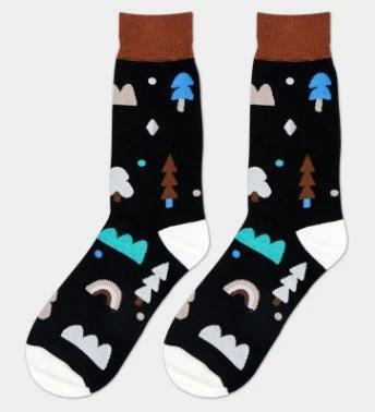 Men's Mid Tube Striped Socks by GJG Denim