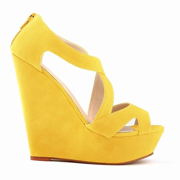 High-heeled hollow sandals by GJG Denim