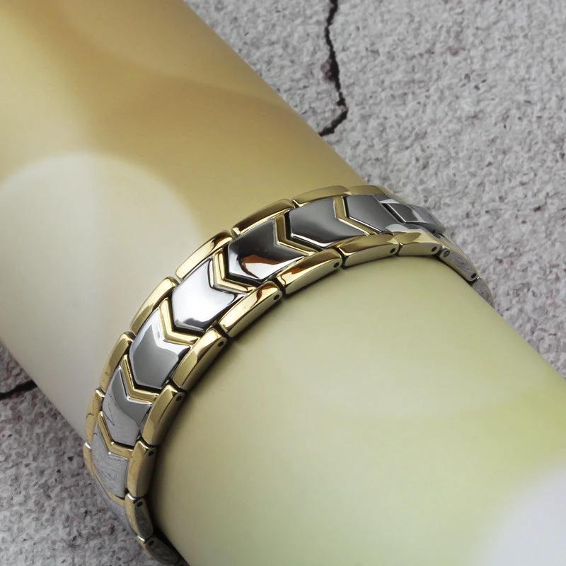 Men's Double Row Magnetic Bracelet by GJG Denim