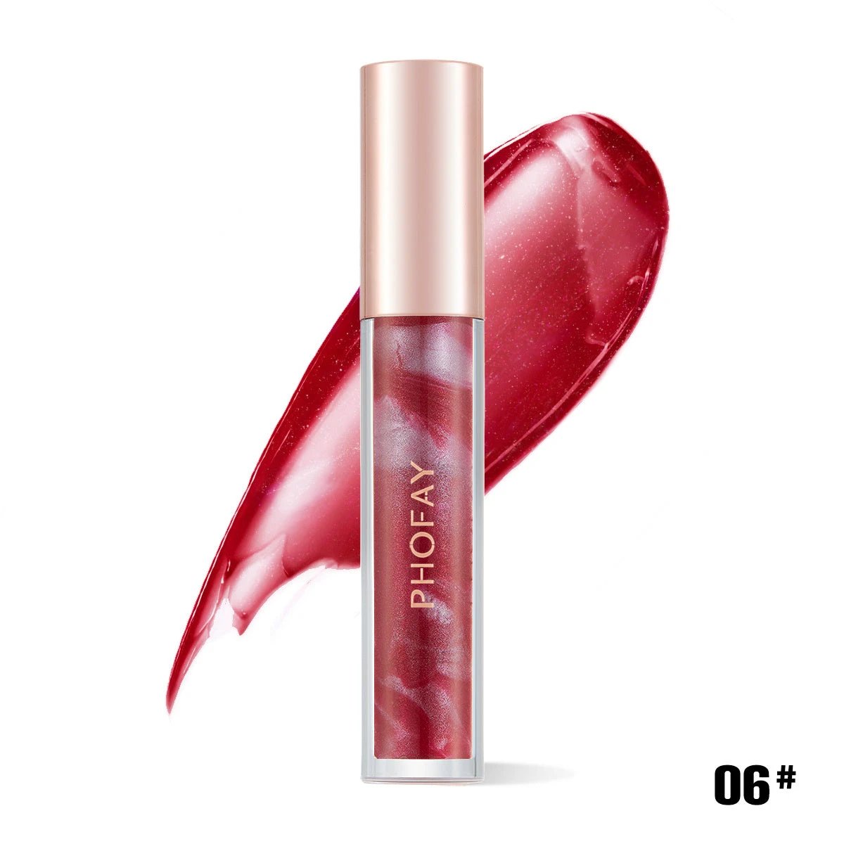 PHOFAY Rose Blooming Hydrating Lip Gloss by GJG Denim