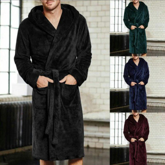 Mens & Ladies Nylon Hooded Bathrobe by GJG Denim