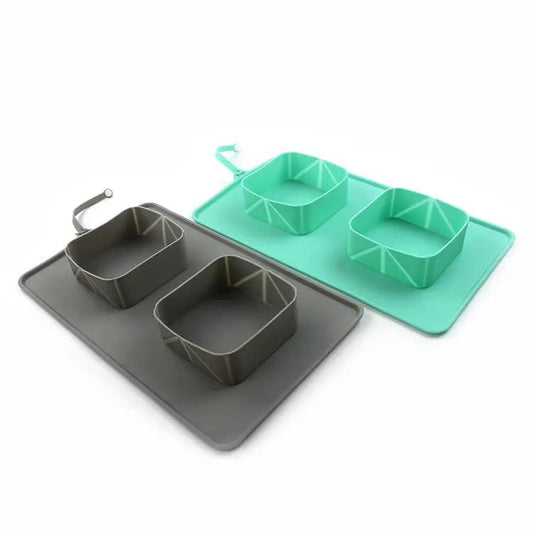 Folding Silicone Pet Bowl by GJG Denim