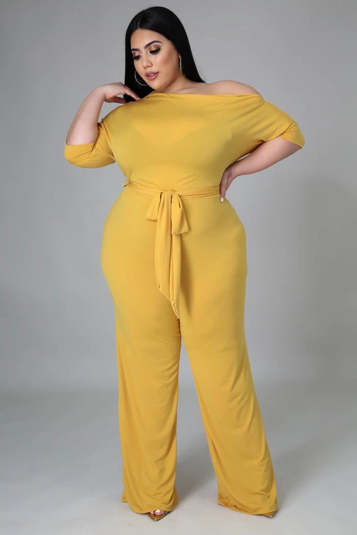 Women's Plus Size Jumpsuit Women's High Waist Jumpsuit by GJG Denim