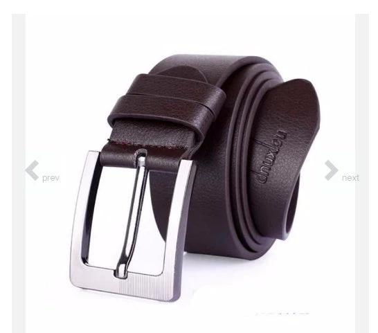 Men's Leather Belt by GJG Denim