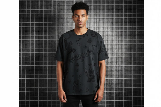 Men's Trendy Short Sleeve T-shirt by GJG Denim