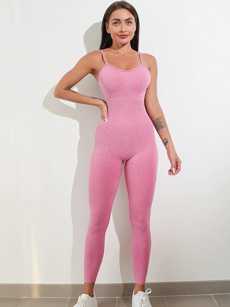 Womens Sexy Unitard One Piece Jumpsuit Spaghetti Strap Tummy Control Rompers Sleeveless Bodysuits Outfits by GJG Denim