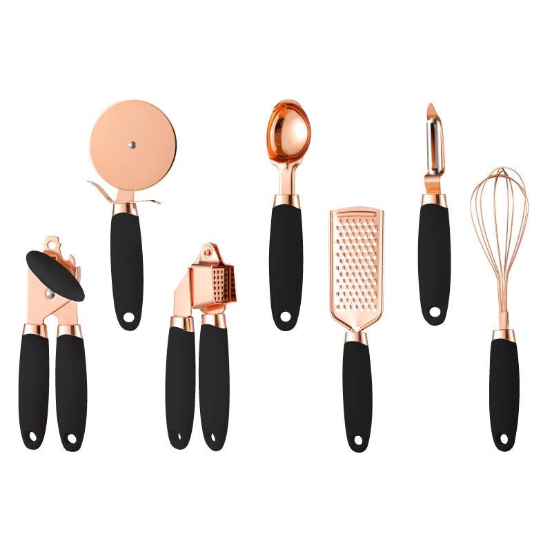 Kitchen Household Peeler Gadget Copper Plating Set by GJG Denim