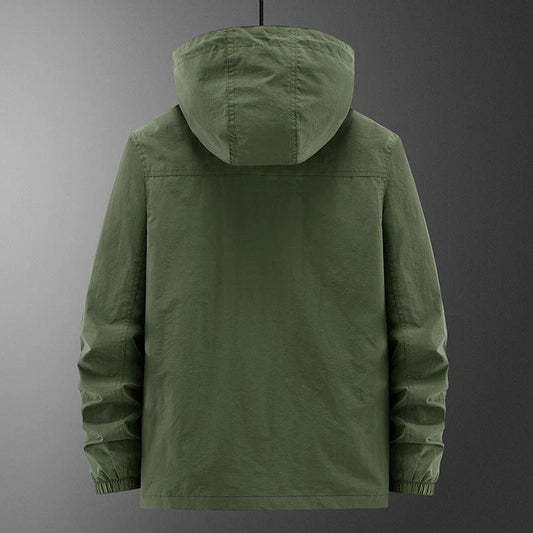 Men's Fashion Casual Loose Outdoor Shell Jacket by GJG Denim