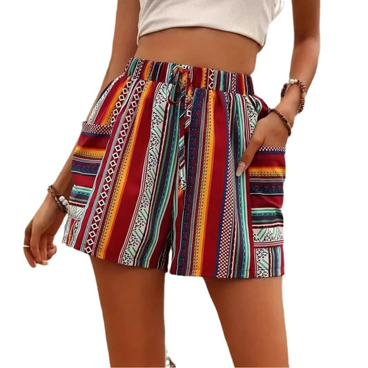 Holiday Fashion Casual Shorts For Women by GJG Denim