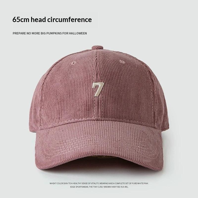 Mens Wide-Brim Corduroy Baseball Cap Stylish And Versatile by GJG Denim