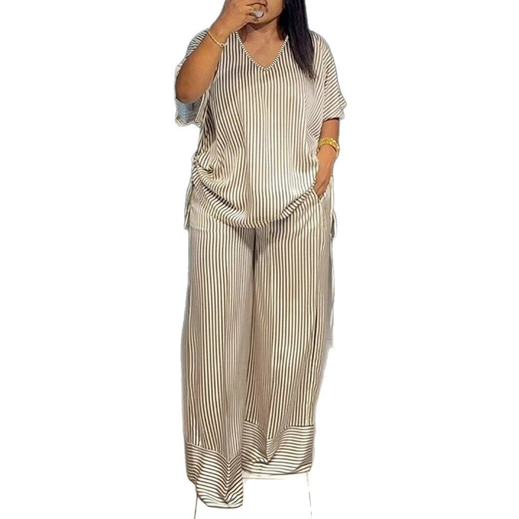 Straight Plus Size Set With Drawstring On Both Sides by GJG Denim