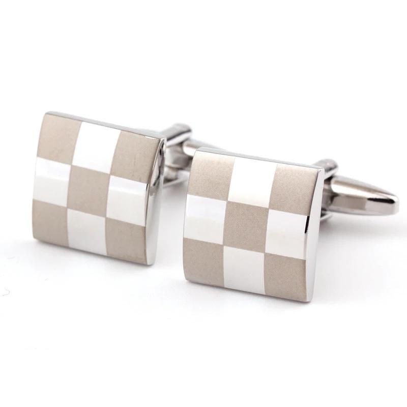 Men's Square Plaid Cufflinks by GJG Denim