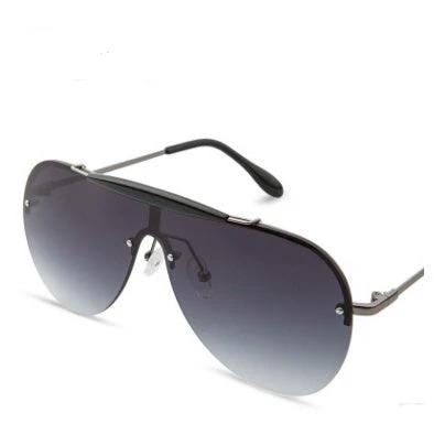 Fashion One-Piece Large Frame Aviator Men's Sunglasses by GJG Denim