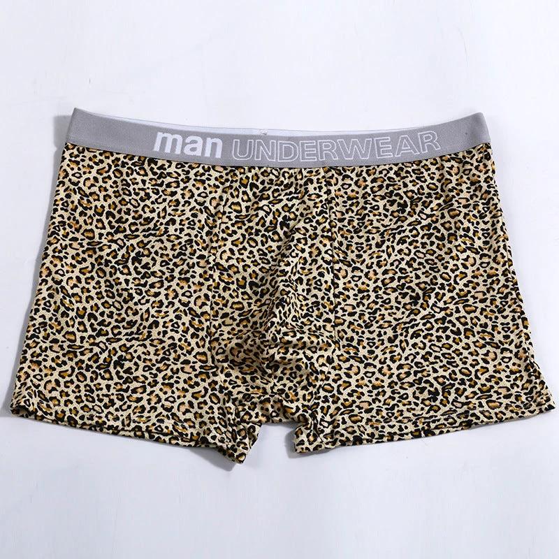Men's Loose Leopard Print Comfortable Underwear by GJG Denim