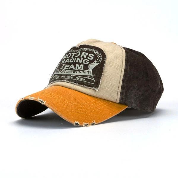 Men's Colorblock Baseball Cap by GJG Denim