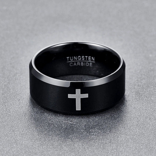 Non-fading Special-interest Design Style Cross Ring by GJG Denim