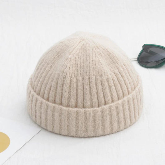 Men's Solid Color Retro Beanie by GJG Denim