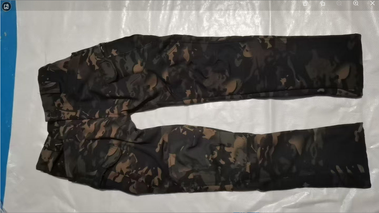 Men's Fleece-Lined Waterproof Tactical Pants by GJG Denim