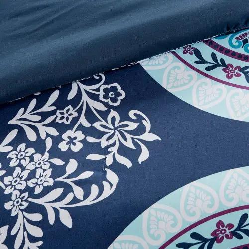 Queen Boho Comforter Set With Bed Sheets by GJG Denim