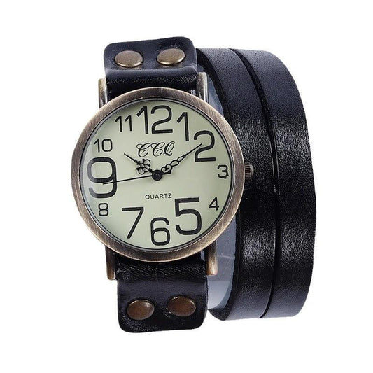 Retro Three-circle Casual Watch For Men by GJG Denim
